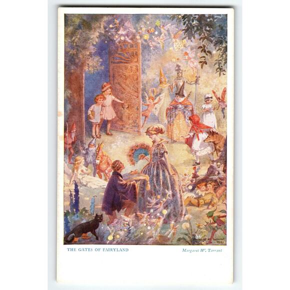 Margaret Tarrant Signed Fairyland Fantasy Postcard 1924 Artist Card - Picture 1 of 2